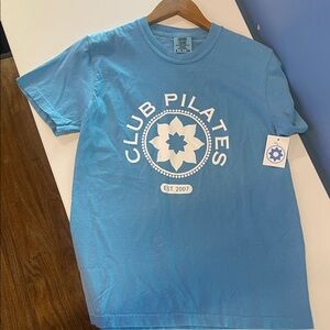 Club Pilates Blue Short Sleeve Tee, large